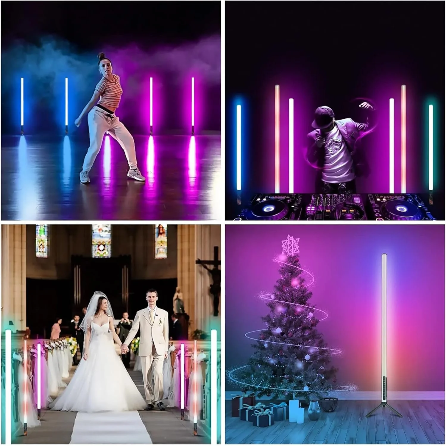 Комплект LED-ламп Luxceo Mood 1 / 4 шт. / RGB / 120 см / Білий, фото №6