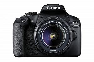 Зеркальная камера Canon EOS 2000D с объективом EF-S 18–55 F3.5-5.6 III (24.1 МП, DIGIC 4+, ЖК-дисплей 7.5 см (3.0 дюйма), Full HD, WiFi, APS-C CMOS-сенсор), черный - Фото 1