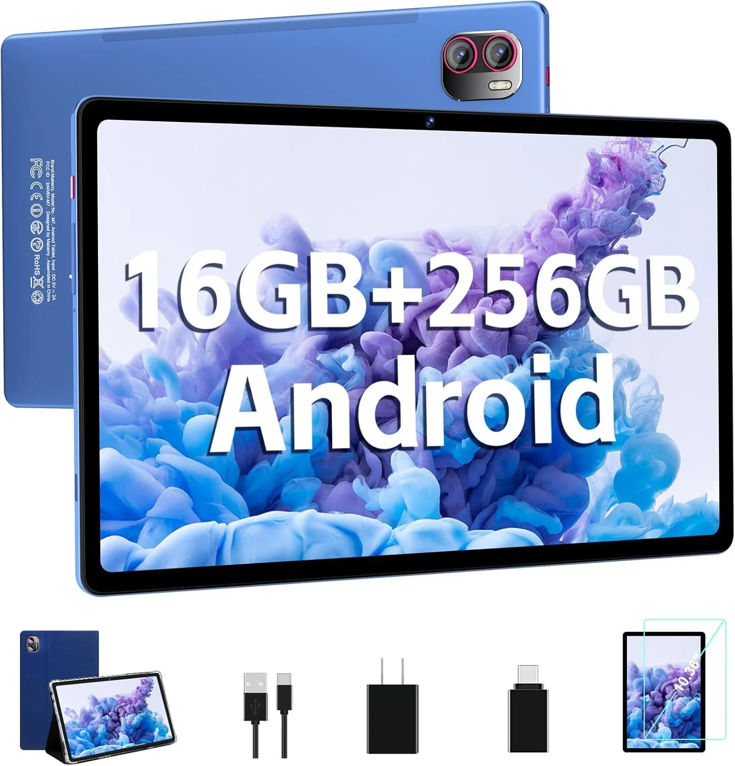 Планшет 10.36" Full HD MEBERRY M7 8+8/256Gb 8 ядер Android 13 8600 mAh Синий, фото №1