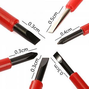 Набор отверток Ergonomic Handle 6/Set Professional изолированная многоголовочная электрик synthetic.ua - Фото 1