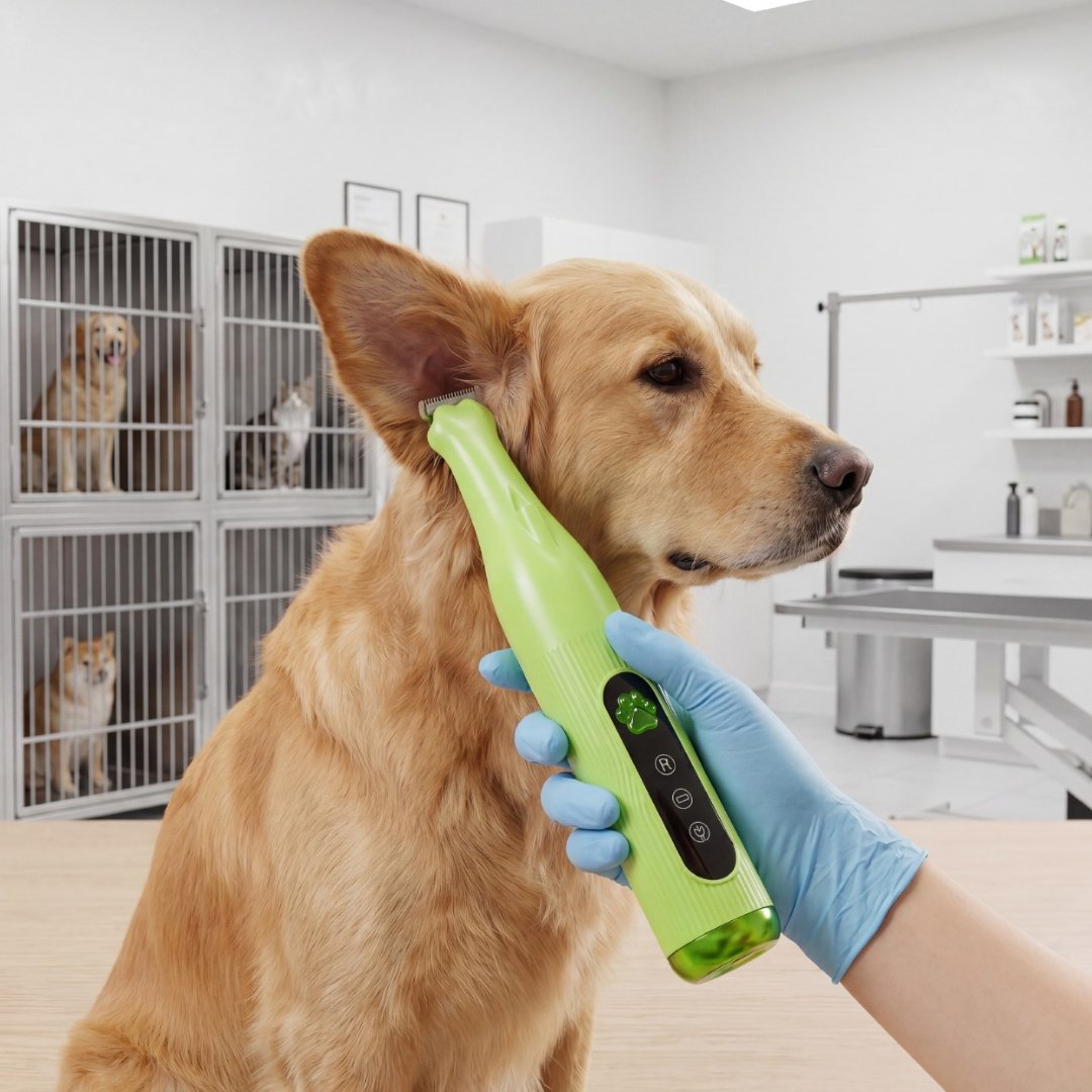 Аккумуляторный триммер для труднодоступных зон животных с подсветкой LED – Idepet Paw Trimmer green, фото №2 Аккумуляторный триммер для труднодоступных зон животных с подсветкой LED – Idepet Paw Trimmer green, фото №2