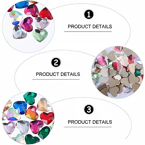 Украшения для ногтей Сердце FRCOLOR 150шт Разные цвета synthetic.ua - Фото 1