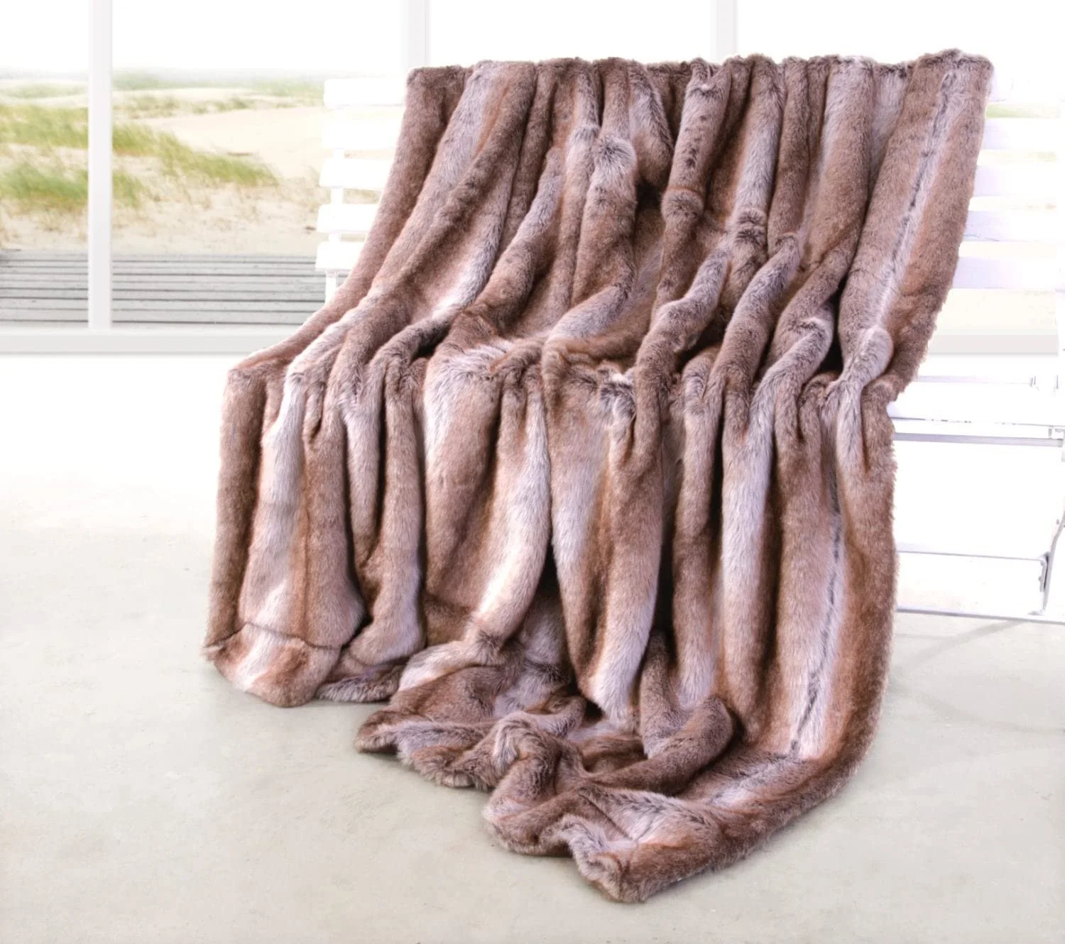 Покривало Wohnen & Accessoires GmbH & Co. KG Faux Fur Jackal 150 x 200 см, фото №1