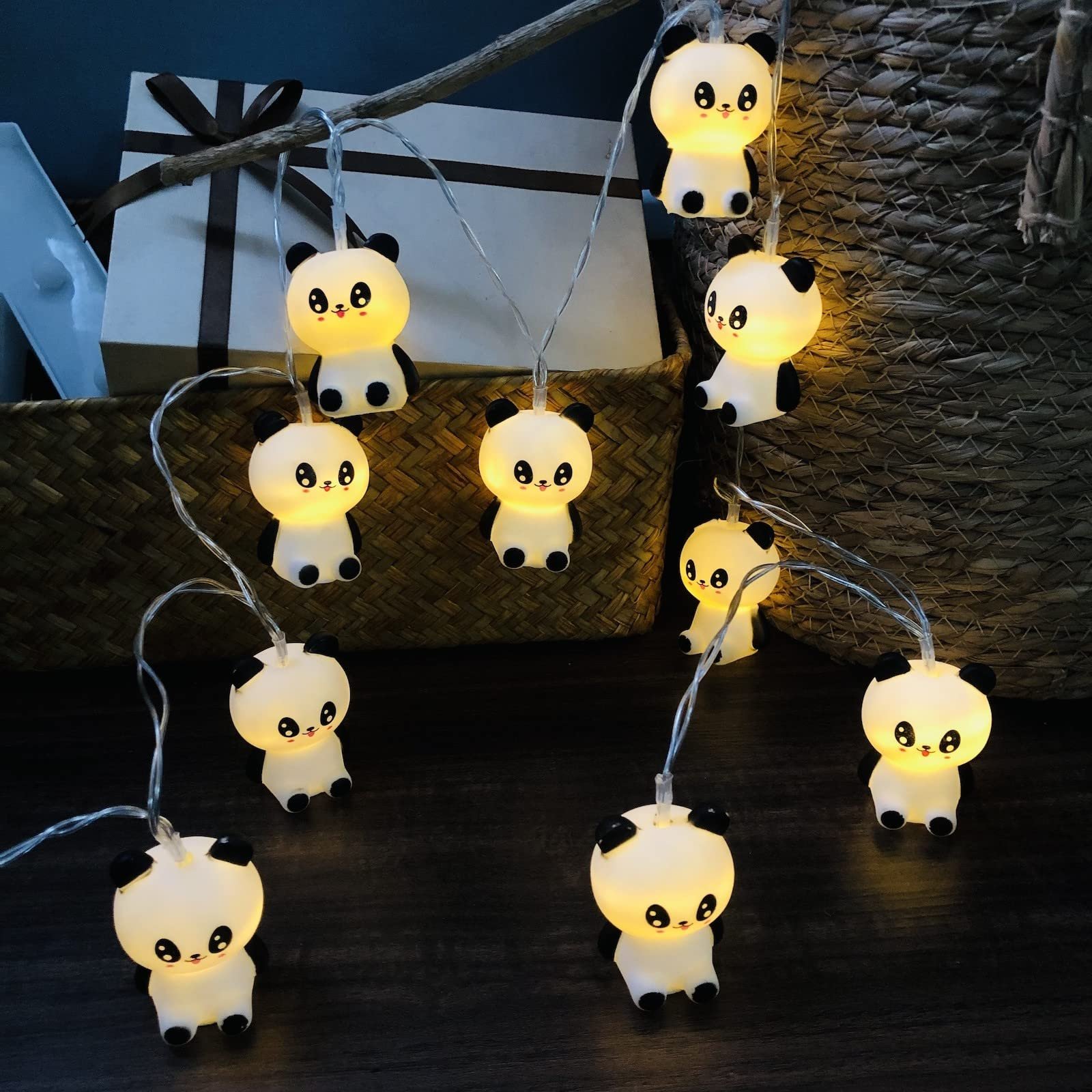 Гірлянда Riaxuebiy Panda, 3 м, 20 LED, USB, декоративна, для дому, весілля, вечірки (3 м/20LED, Panda), фото №4