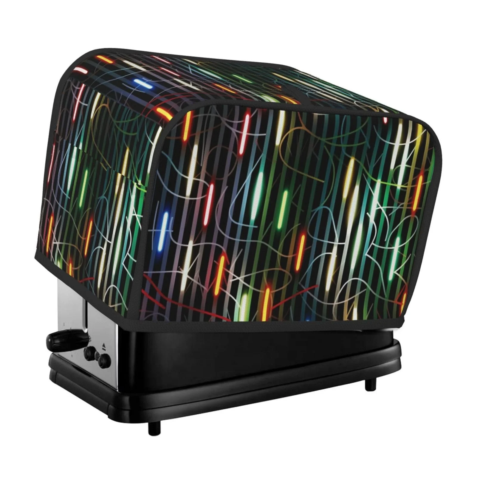 Чохол для тостера на 2 скибки з двома кишенями, смугастий, фото №1 Чохол для тостера на 2 скибки з двома кишенями, смугастий, фото №1