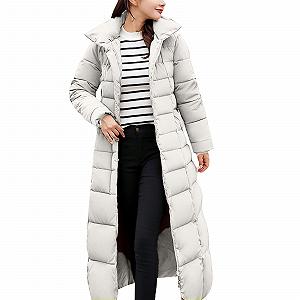 Зимове пальто Жіноче довге тепле стьобане - Фото 1