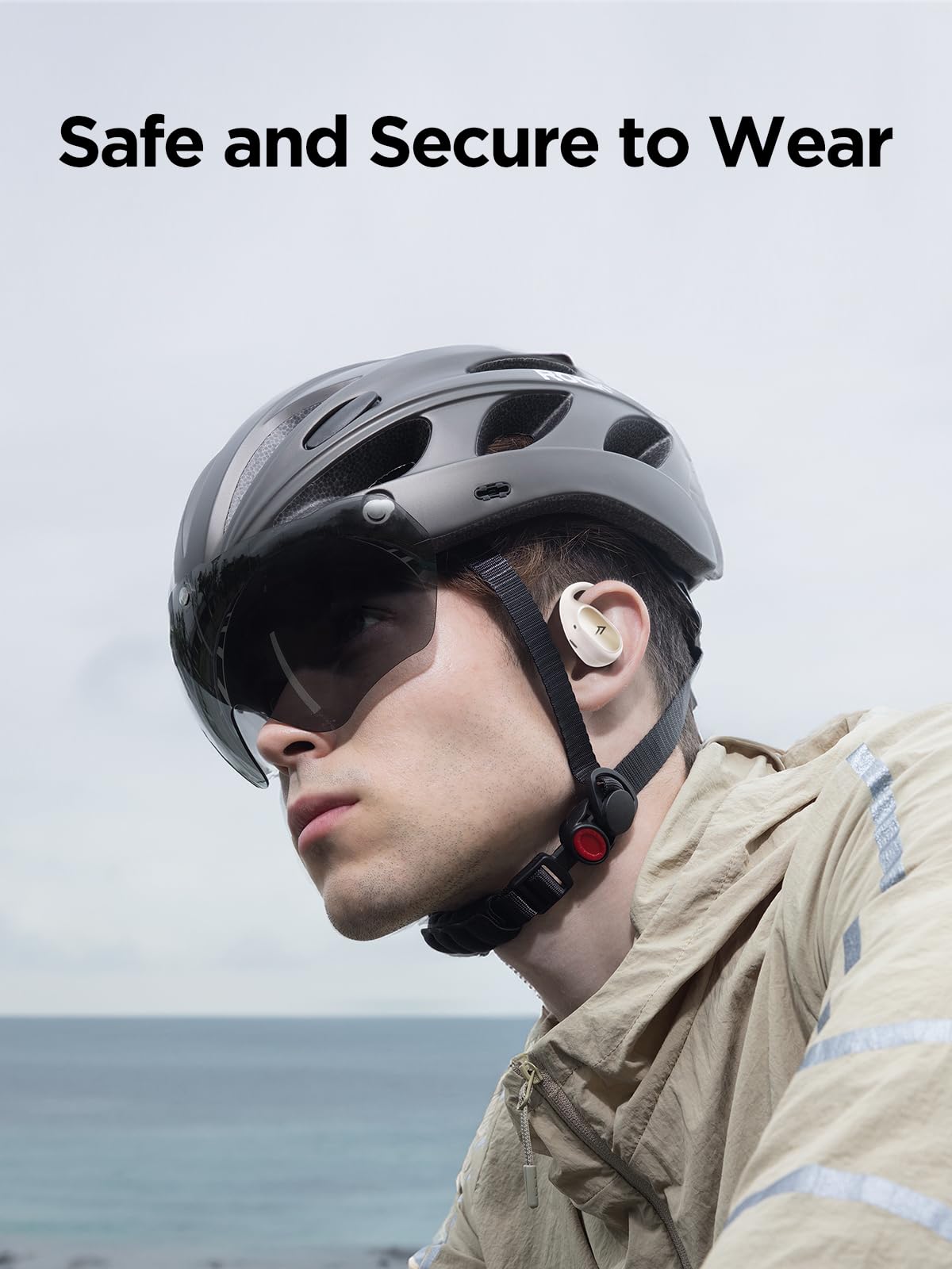 Наушники 1MORE S31 Open Ear Bluetooth 5.3 Ultralight с ушным крючком, с микрофоном ENC, 38 часов воспроизведения, IPX5, мощный бас для спорта/фитнеса Белый, фото №4