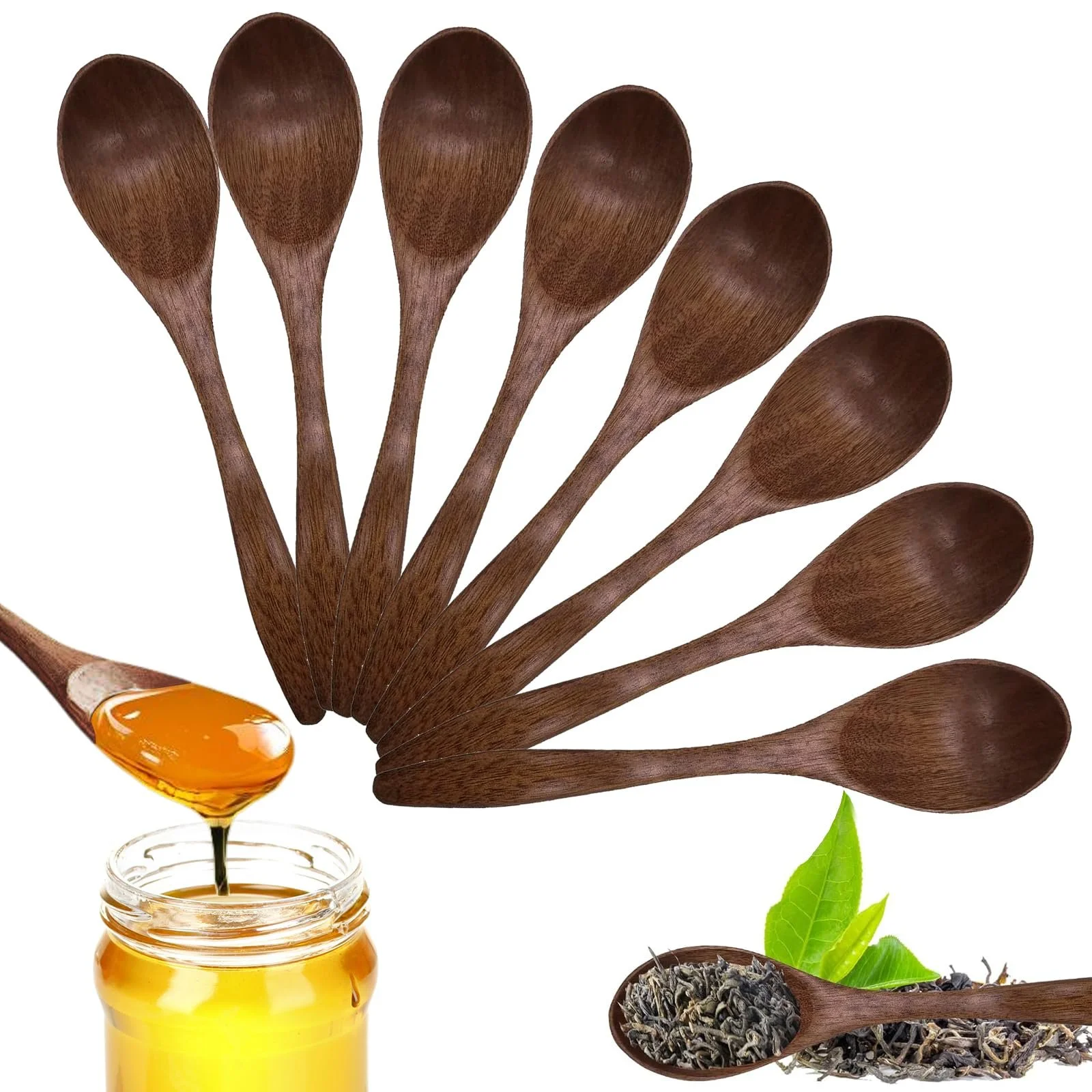 Ложка Дерев'яна, Набір 8 штук, фото №1