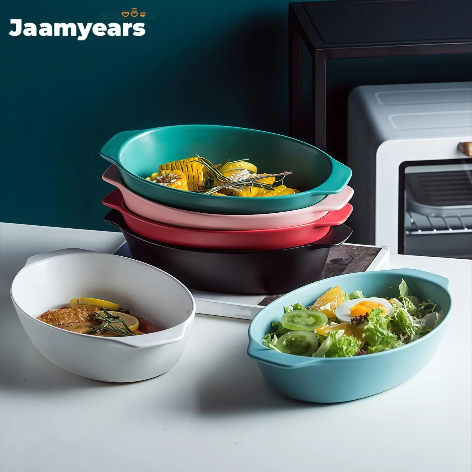 Форма для запікання 750 мл овальна керамічна, фото №5