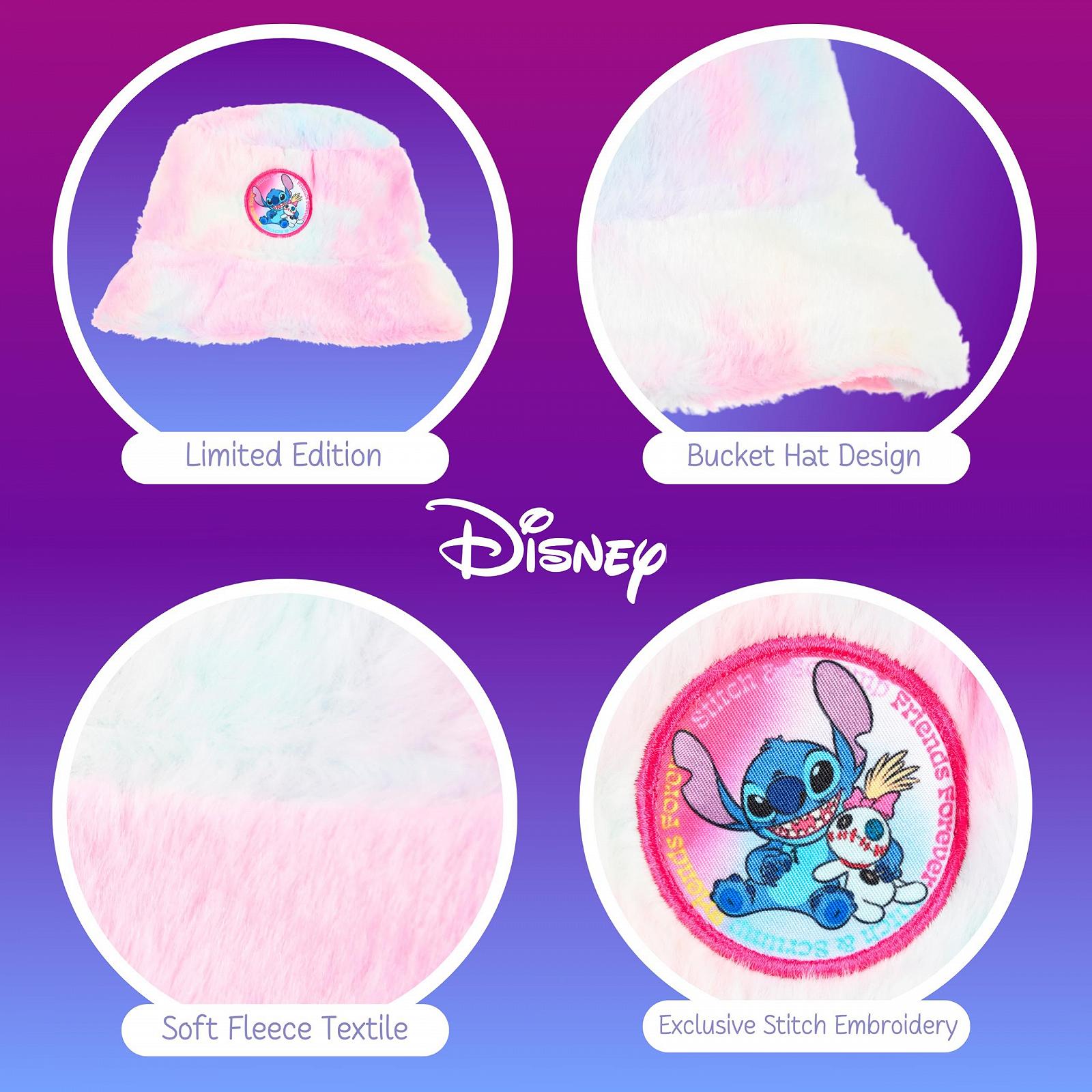 Шапка с ушками Disney Stitch для девочек, плюшевая, из мягкого флиса, зимняя, фото №6