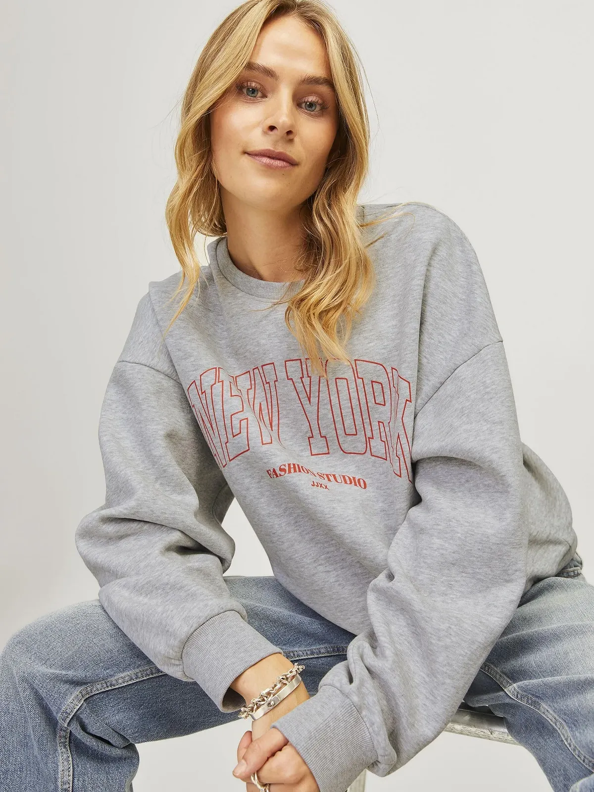 Жіноча Толстовка JACK & JONES Jxmerle RLX Short Ls Crew SWT, фото №8 Жіноча Толстовка JACK & JONES Jxmerle RLX Short Ls Crew SWT, фото №8