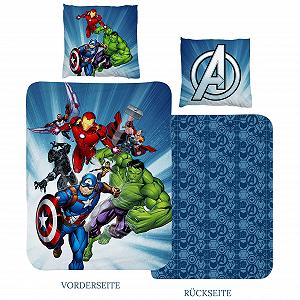 Постільна білизна Marvel Avengers, підковдра 135 x 200 см, наволочка 80 x 80 см, бавовна synthetic.ua - Фото 1