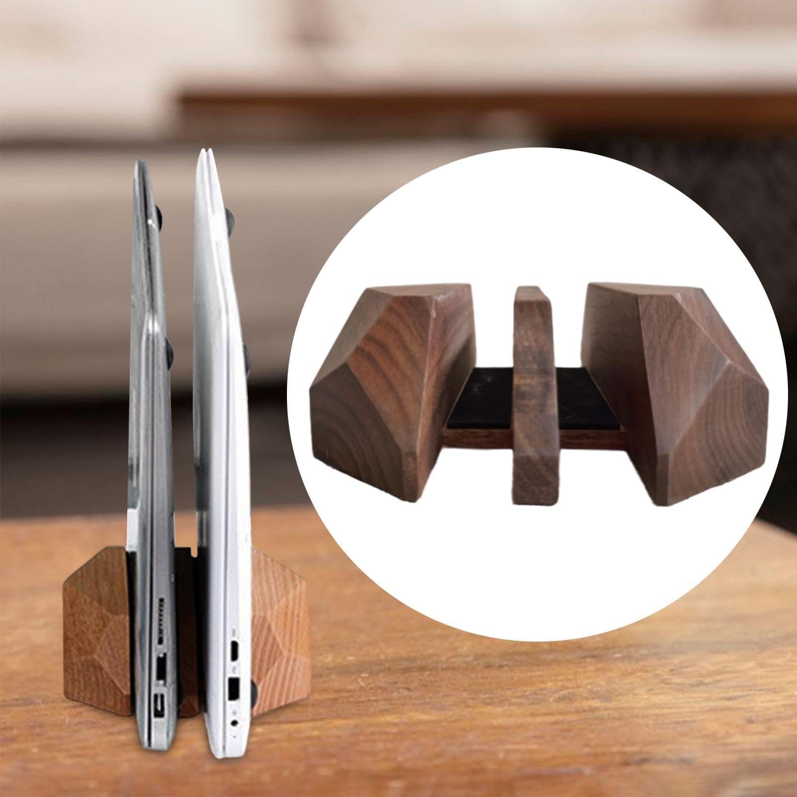 Вертикальная Деревянная Подставка для ноутбука 18 x 11,5 x 5 см, фото №4
