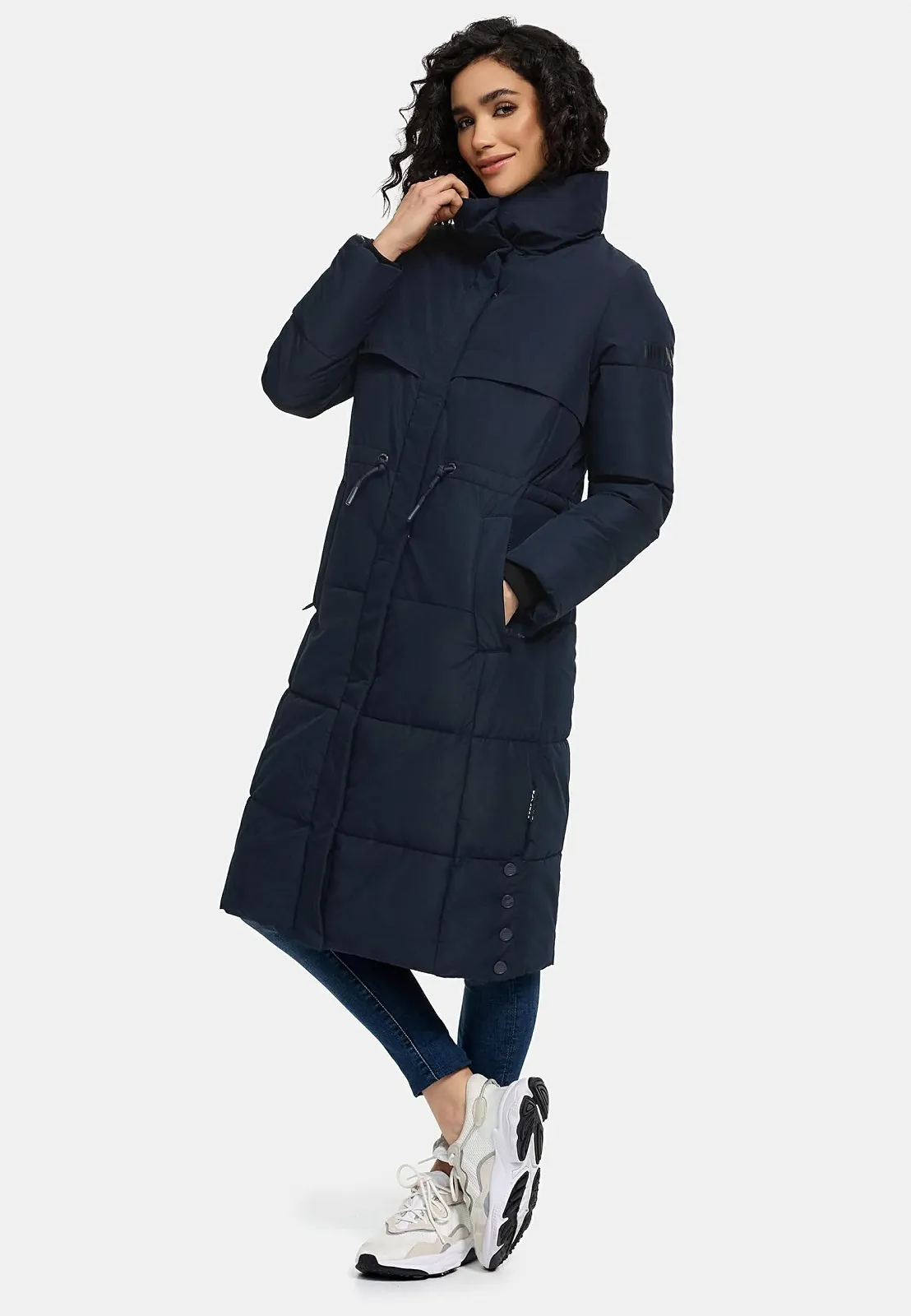 Жіноче зимове пальто Navahoo Тепле стьобане зі шнурком на талії Der Wahnsinn 14, фото №4