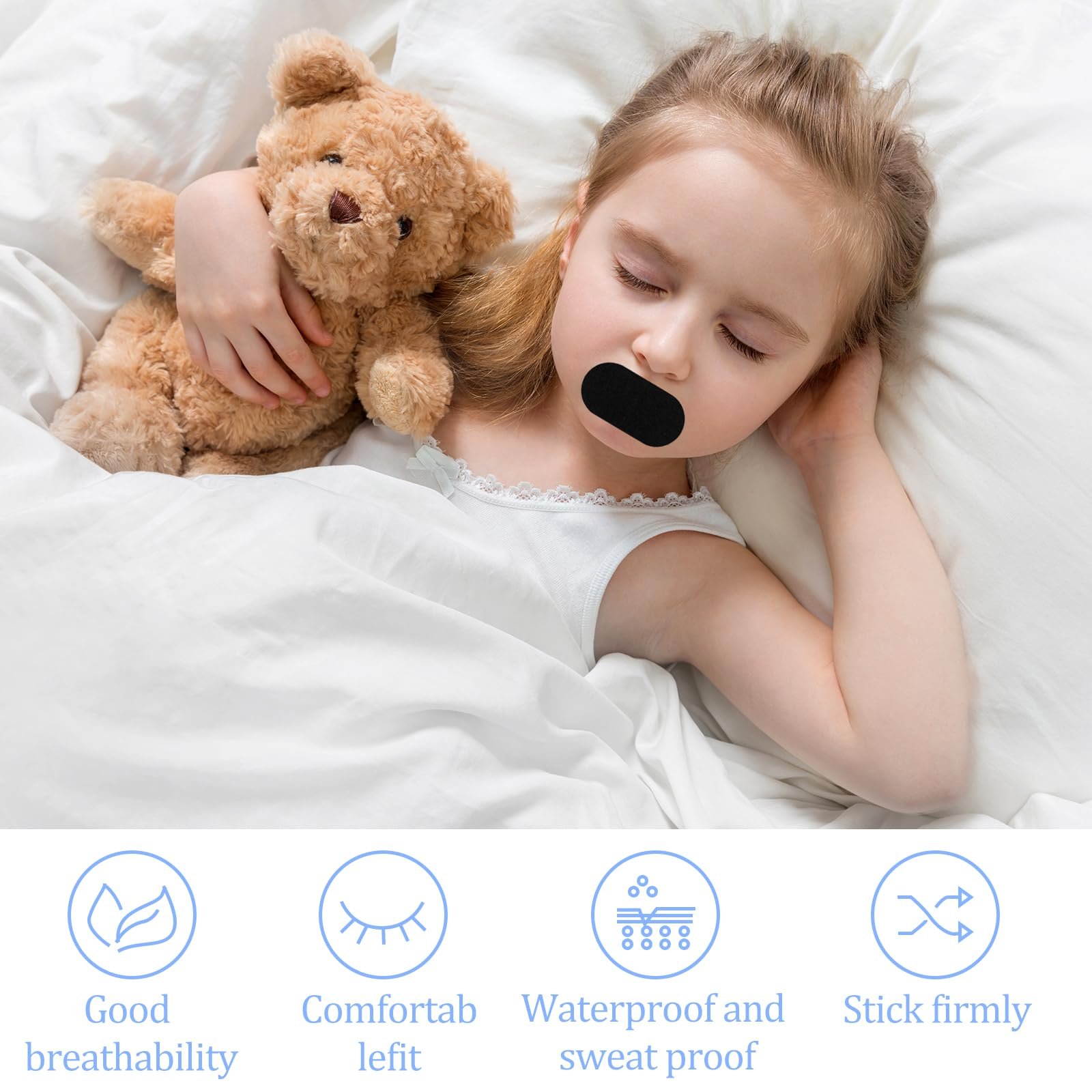 Стрічки для рота для сну (120 шт.), фото №6