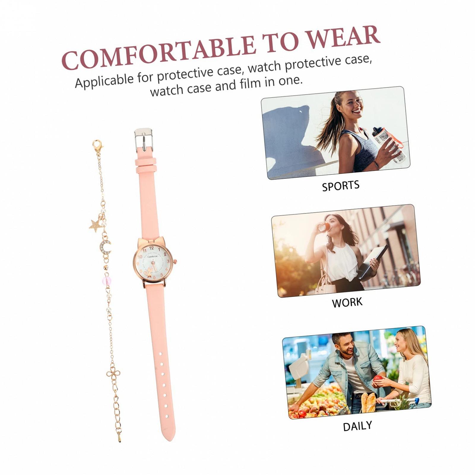 Часы-браслет LIFKOME Cute Cat Moon для женщин, розовое стекло, фото №6 Часы-браслет LIFKOME Cute Cat Moon для женщин, розовое стекло, фото №6