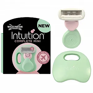 Женская бритва Wilkinson Sword Intuition Complete Mini с дорожным футляром для зоны бикини, подмышек и коленей - Фото 1