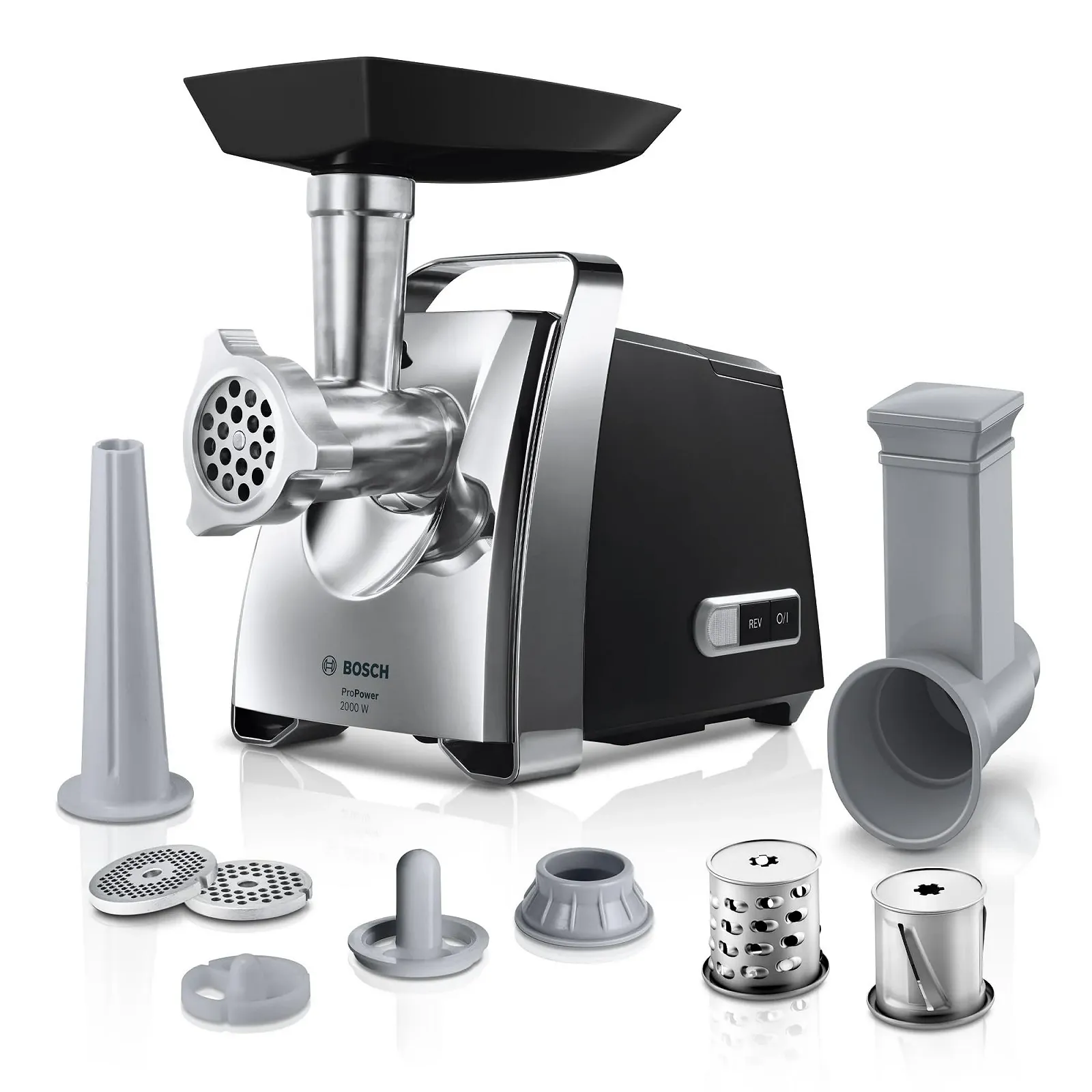 Мясорубка Bosch ProPower MFW67440 3,5 кг/мин пластик черный / серебристый, фото №1 Мясорубка Bosch ProPower MFW67440 3,5 кг/мин пластик черный / серебристый, фото №1