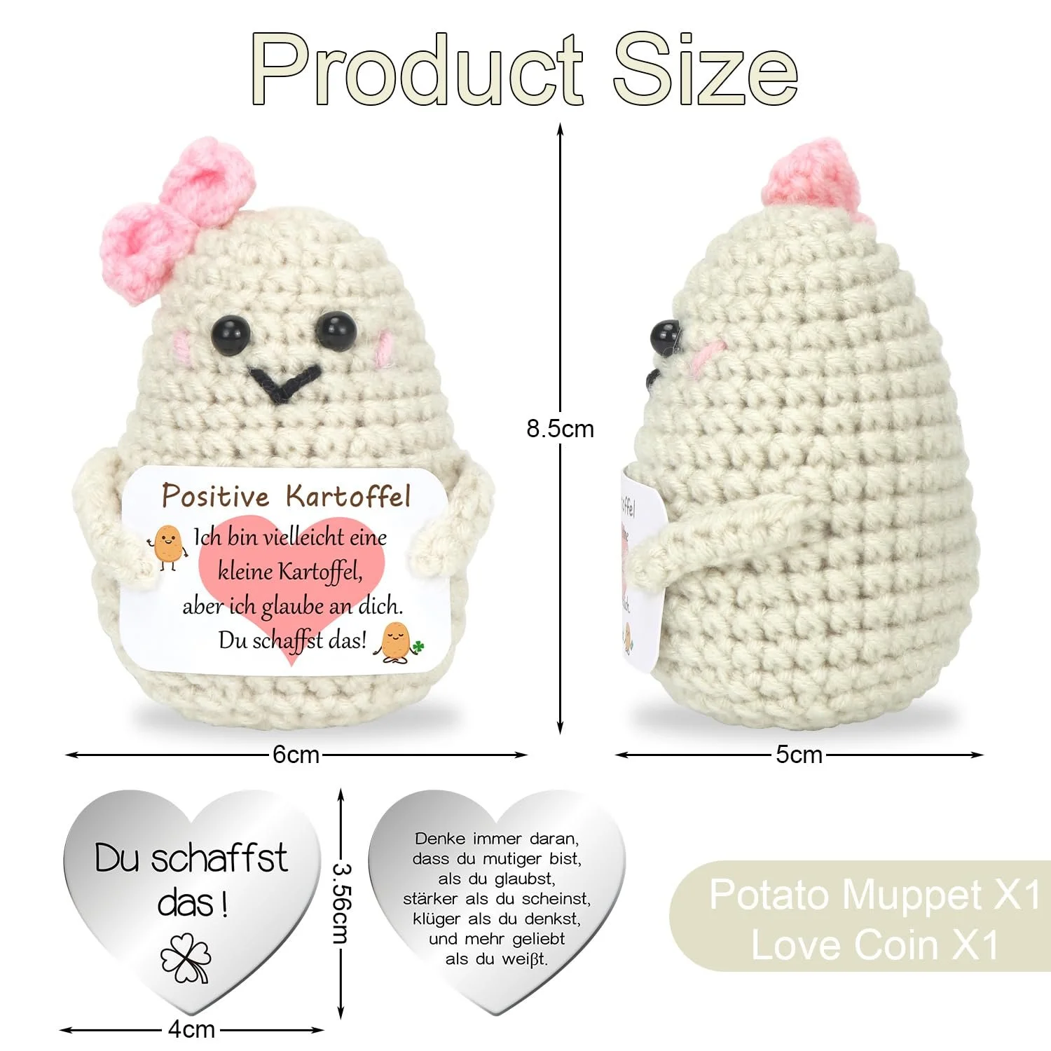 Игрушка A21-4 Картофель Сердце Талисман вязаная, фото №2 Игрушка A21-4 Картофель Сердце Талисман вязаная, фото №2