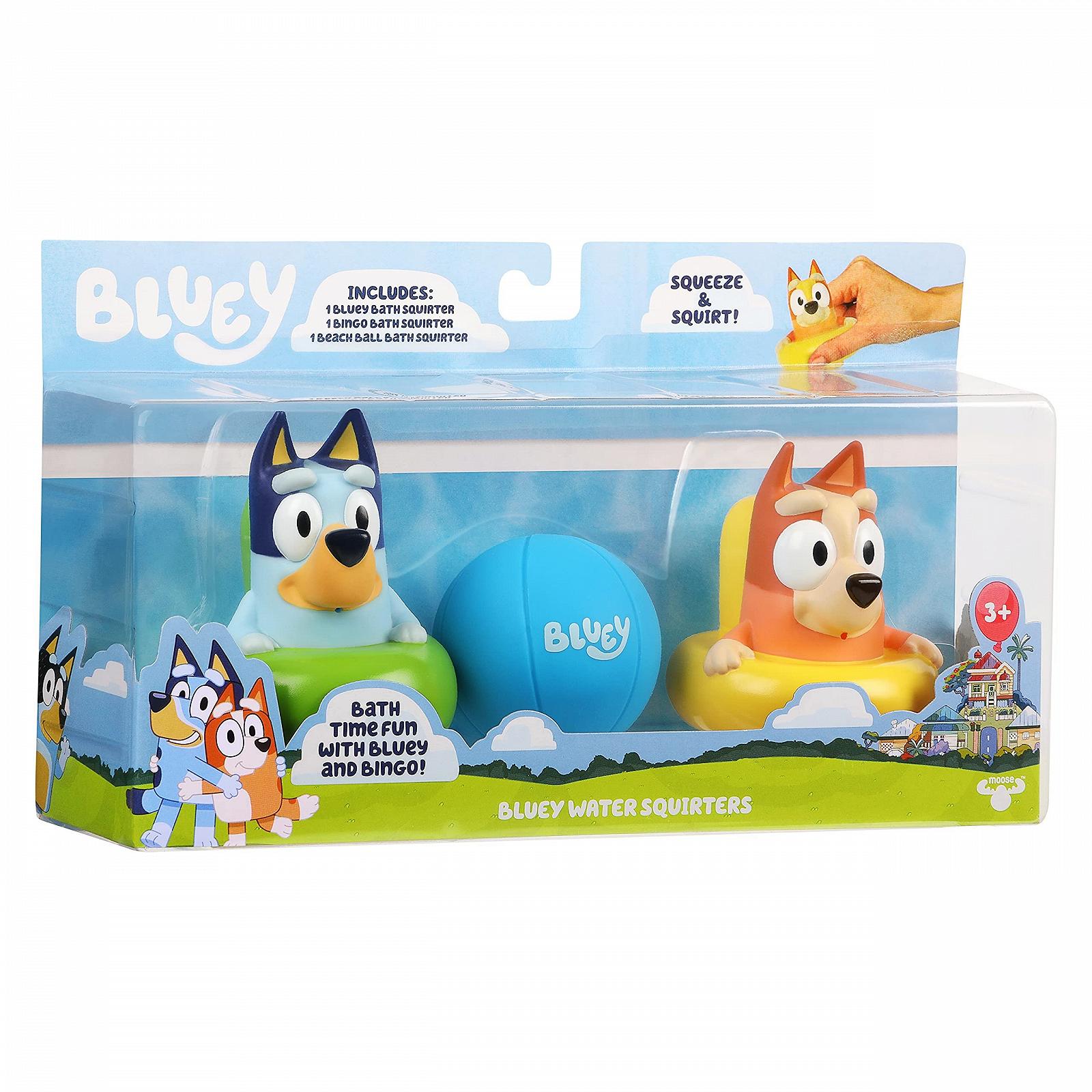 Іграшка для ванни Bluey Bluey and Bingo з функцією розпилення води та м'ячем, фото №6
