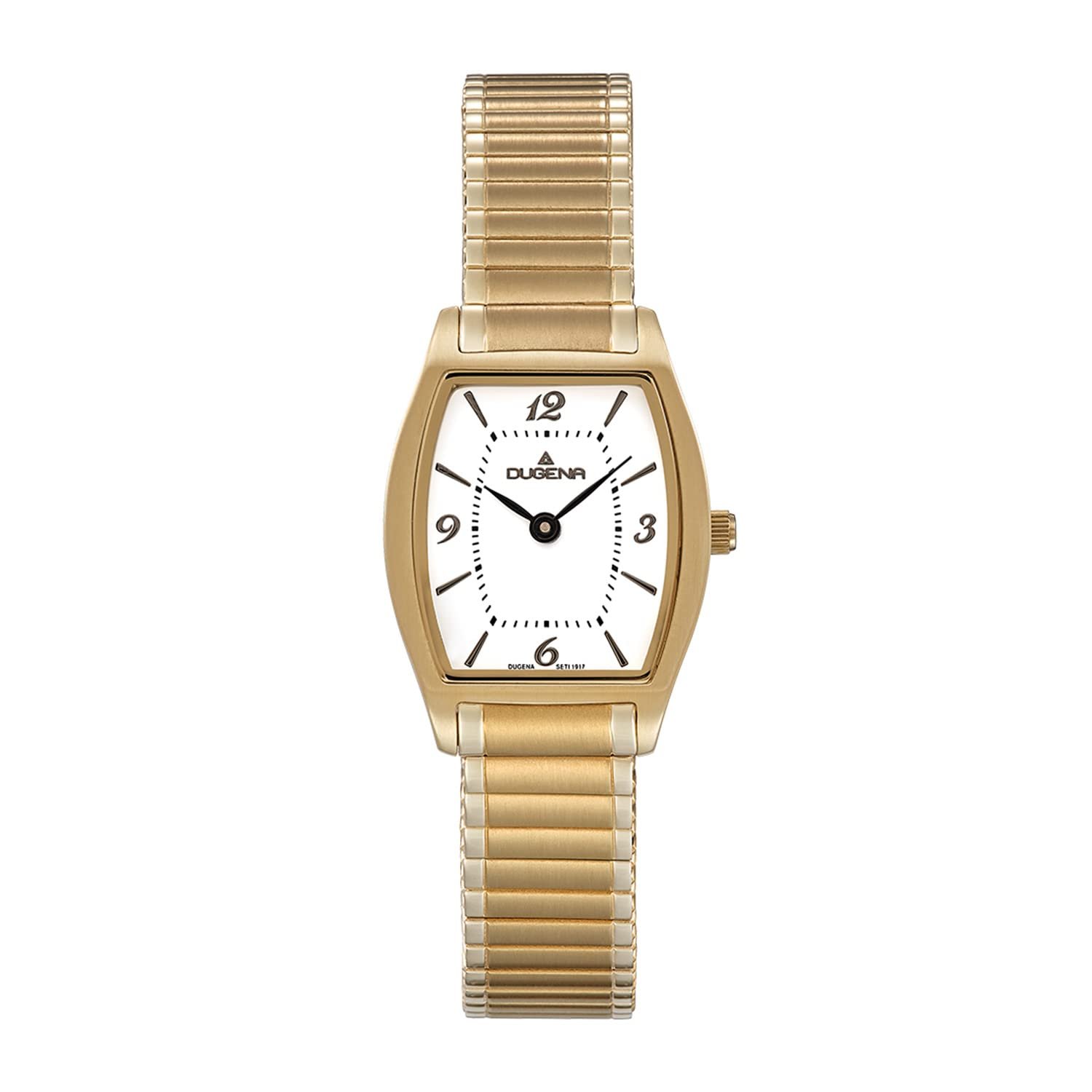 Женские Кварцевые Часы Dugena Luzern 4461098, Корпус из нержавеющей стали, Минеральное стекло, Гибкий Браслет, 3 Bar, фото №1