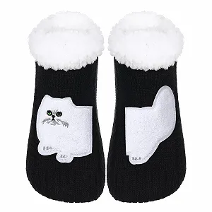 Шкарпетки ZYZX Cat Cuddly з нековзною підошвою - Фото 1