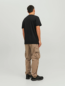 Футболка JCOHUNT TEE SS CREW NECK LN 12228391- Jack&Jones Чорний M synthetic.ua - Фото 1