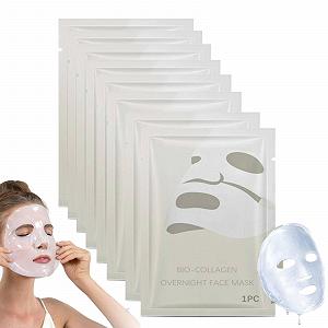 Маска Luuma Collagen, Нічна маска з колагеном, Зволожуюча нічна маска для обличчя (8 штук) - Фото 1