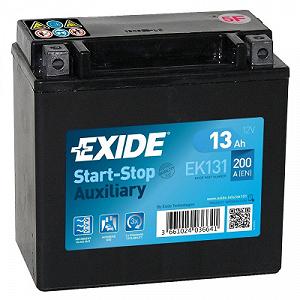 Аккумулятор автомобильный EXIDE START STOP AUXILIARY 13Ah 200CCA EK131 - Фото 1