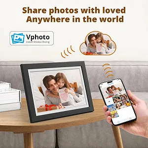 Цифровая фоторамка Dragon Touch 10.1 дюйма WiFi 32GB HD IPS Touch Черная synthetic.ua - Фото 1