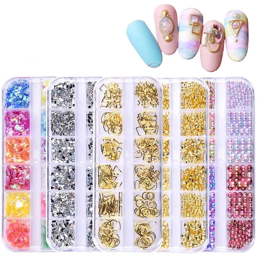 Стрази для нігтів (3 коробки) Без бренду Різні форми та кольори, фото №5 Стрази для нігтів (3 коробки) Без бренду Різні форми та кольори, фото №5