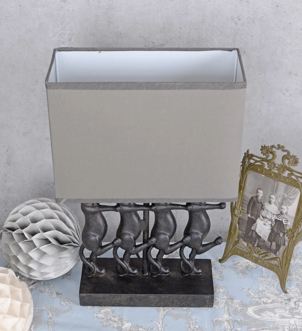 Настольная лампа PALAZZO INT Felino Кошки Ностальгическая 43 см E14, фото №4