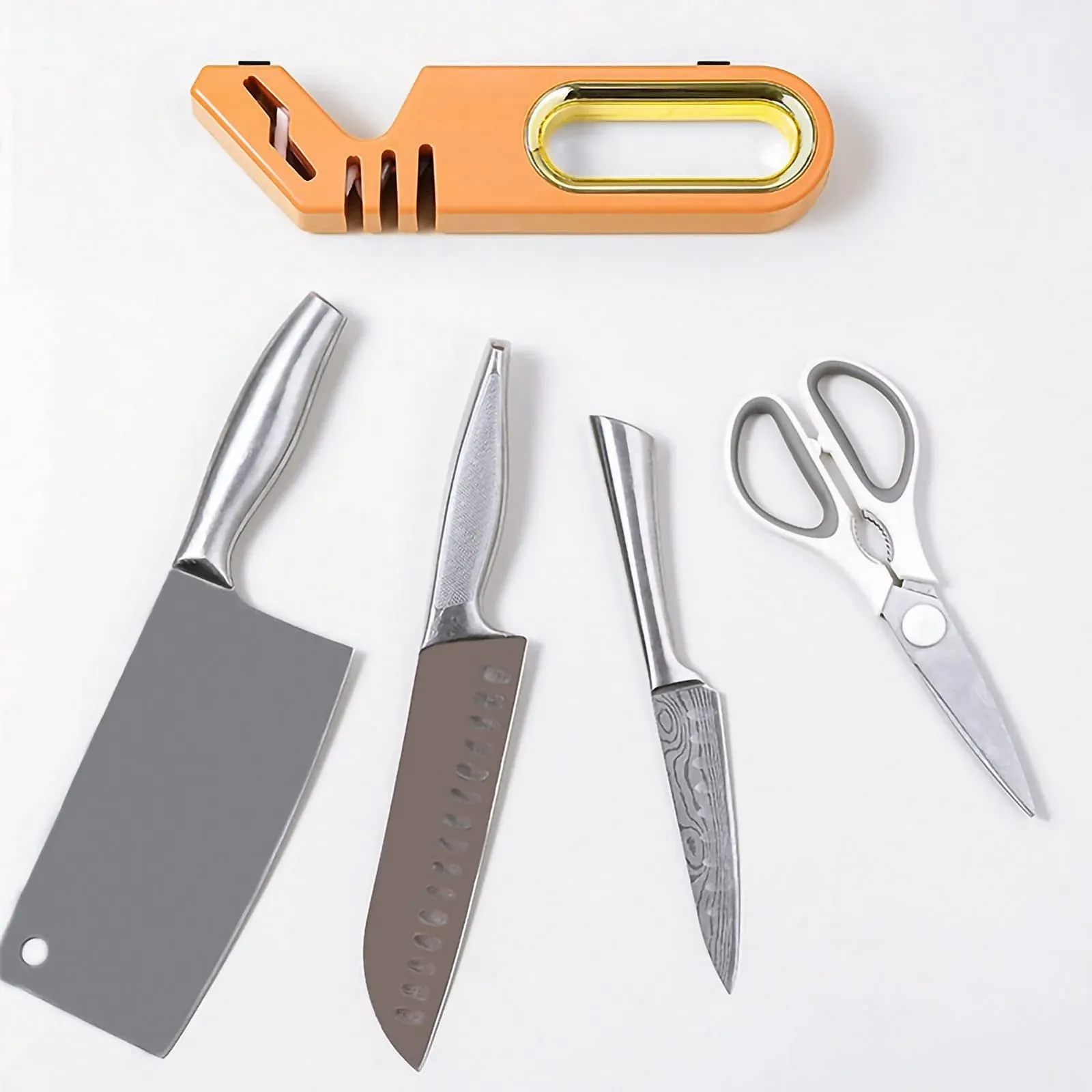 Точило для ножів SEAFRONT 4-in-1 вольфрамова сталь яскраво-помаранчева, фото №4