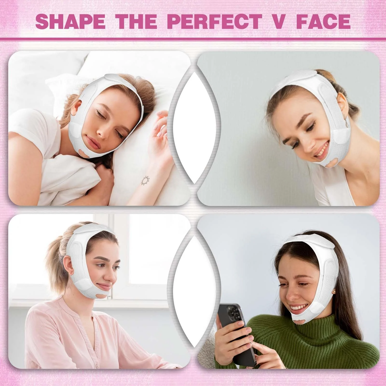 Пояс для схуднення обличчя V-Line багаторазовий, для зменшення подвійного підборіддя, фото №6 Пояс для схуднення обличчя V-Line багаторазовий, для зменшення подвійного підборіддя, фото №6