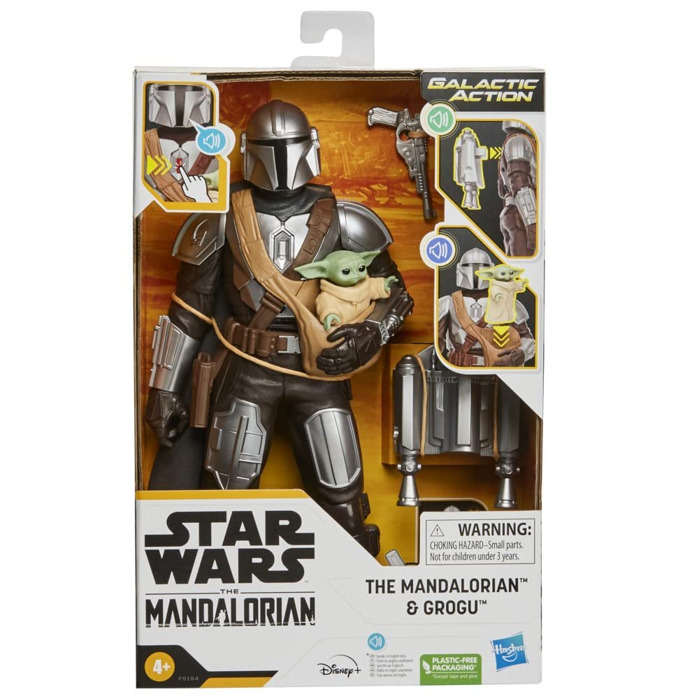 Фігурки Інтерактивні електронні Star Wars Hasbro The Mandalorian & Grogu, 30 см, різнокольорові, фото №2