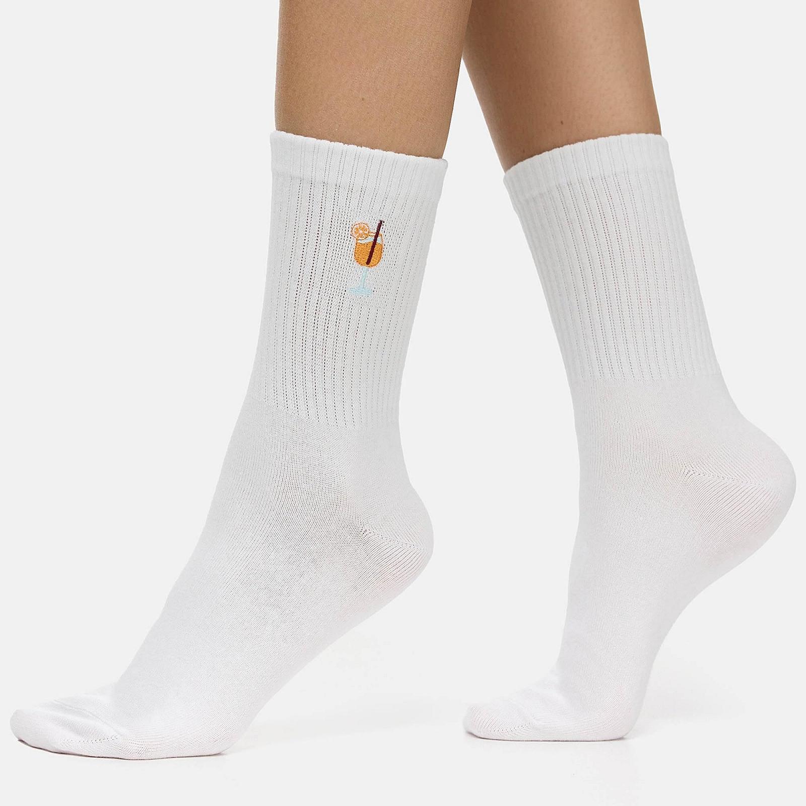 Носки NUR DIE Женские повседневные, 8 пар, Good Vibes Motif Statement Tennis, фото №4