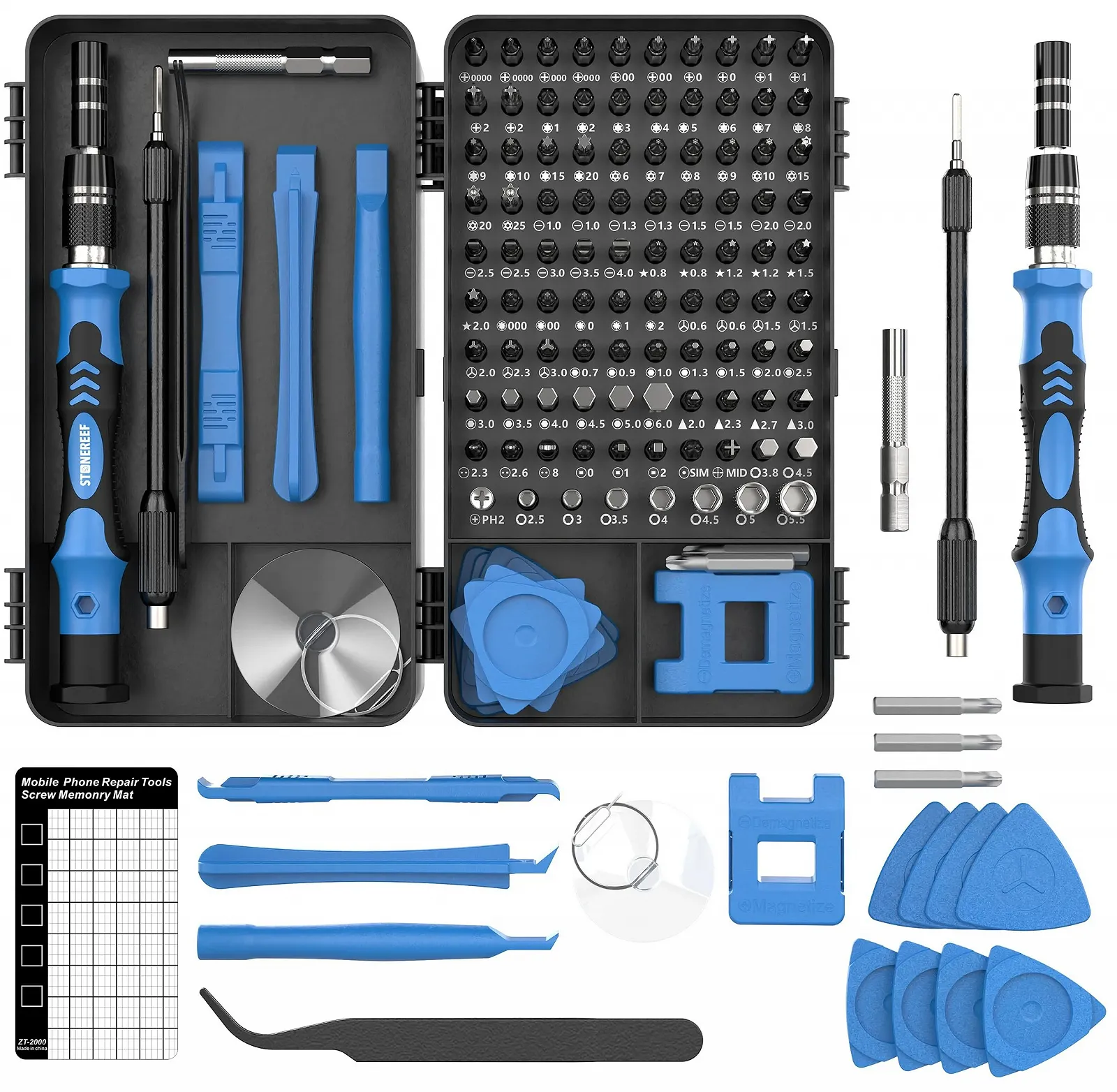 Набір викруток прецизійних 122 в 1 Магнітні біти, фото №1