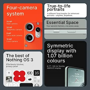 Смартфон CMF Phone 2 Pro 128GB 5G 50MP Камера Black synthetic.ua - Фото 1