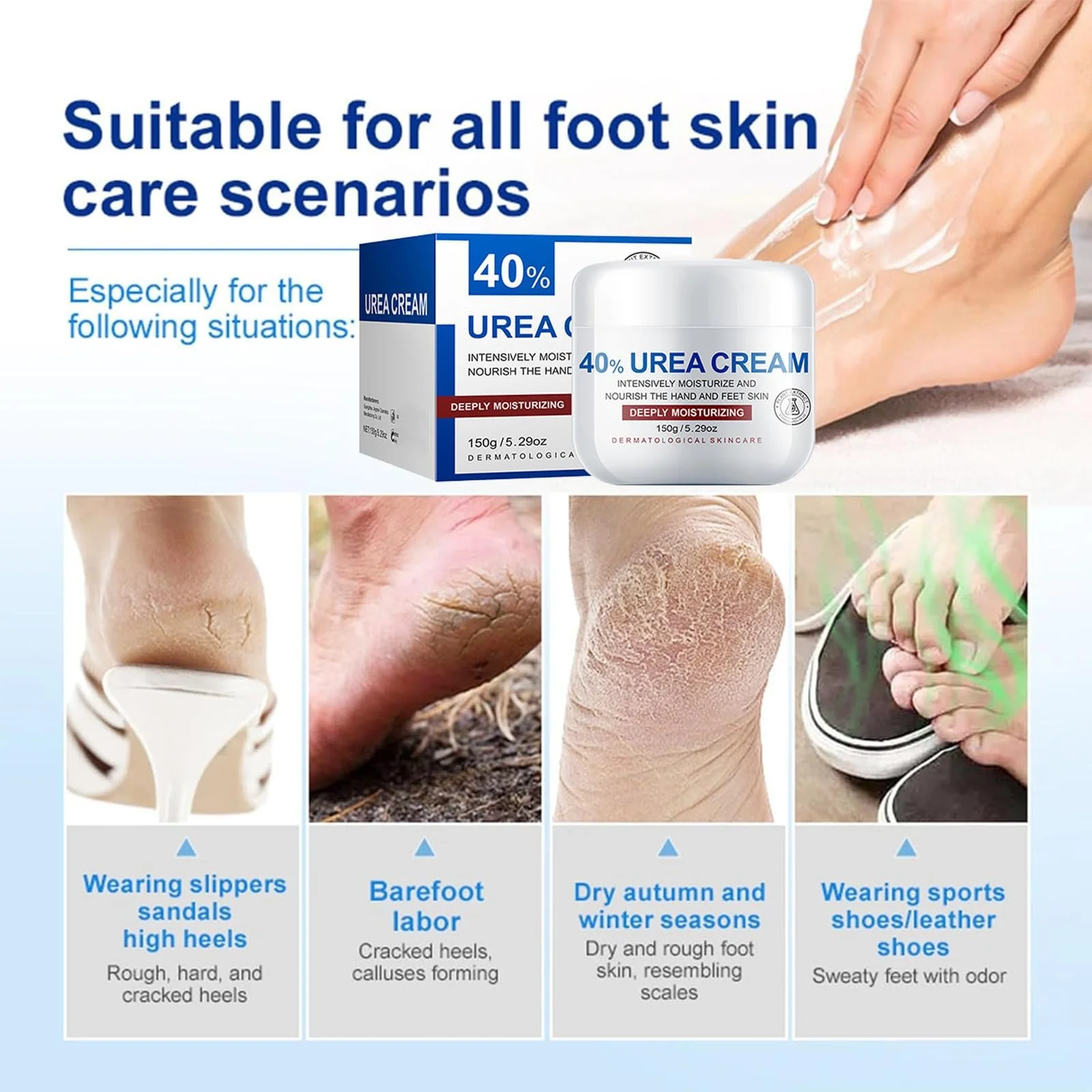 Крем для ног Urea Cream 40% Anti Callus Maximum Strength 150 г, фото №3