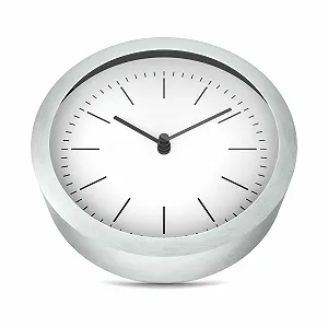 Купить Настенные и настольные часы MEBUS 2-в-1 Кварцевый Механизм 15 см Белый/Серебристый - Фото 1 Настенные и настольные часы MEBUS 2-в-1 Кварцевый Механизм 15 см Белый/Серебристый - Фото 1