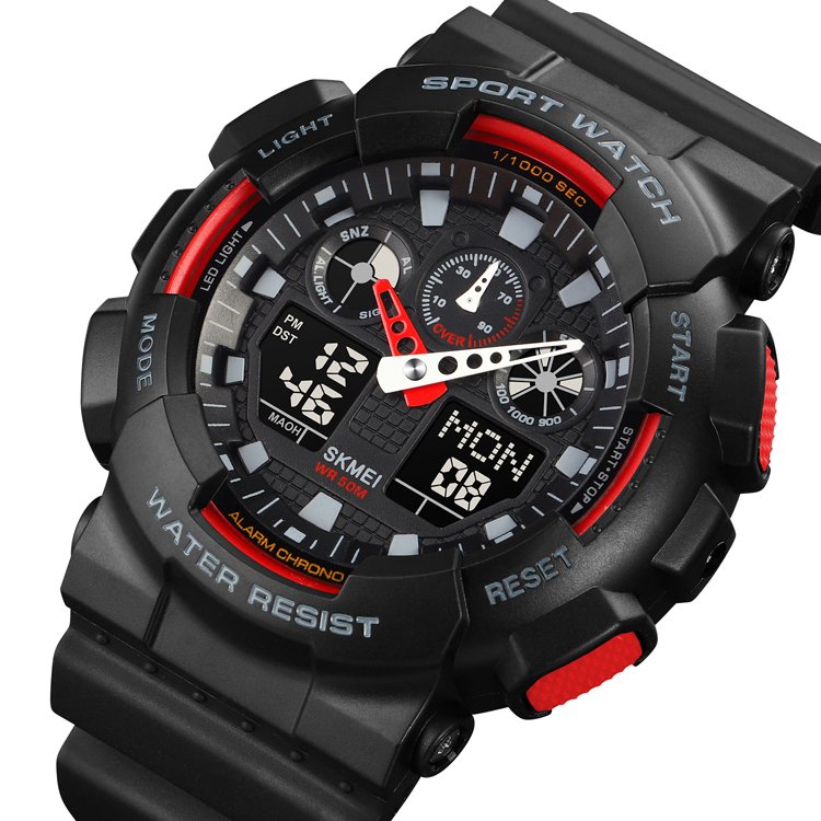 Годинник Skmei 1832 Black-Red, фото №2