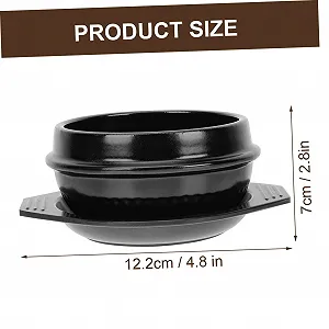 Кастрюля Mobestech для бибимбапа керамическая с крышкой для индукции 1 набор synthetic.ua - Фото 1