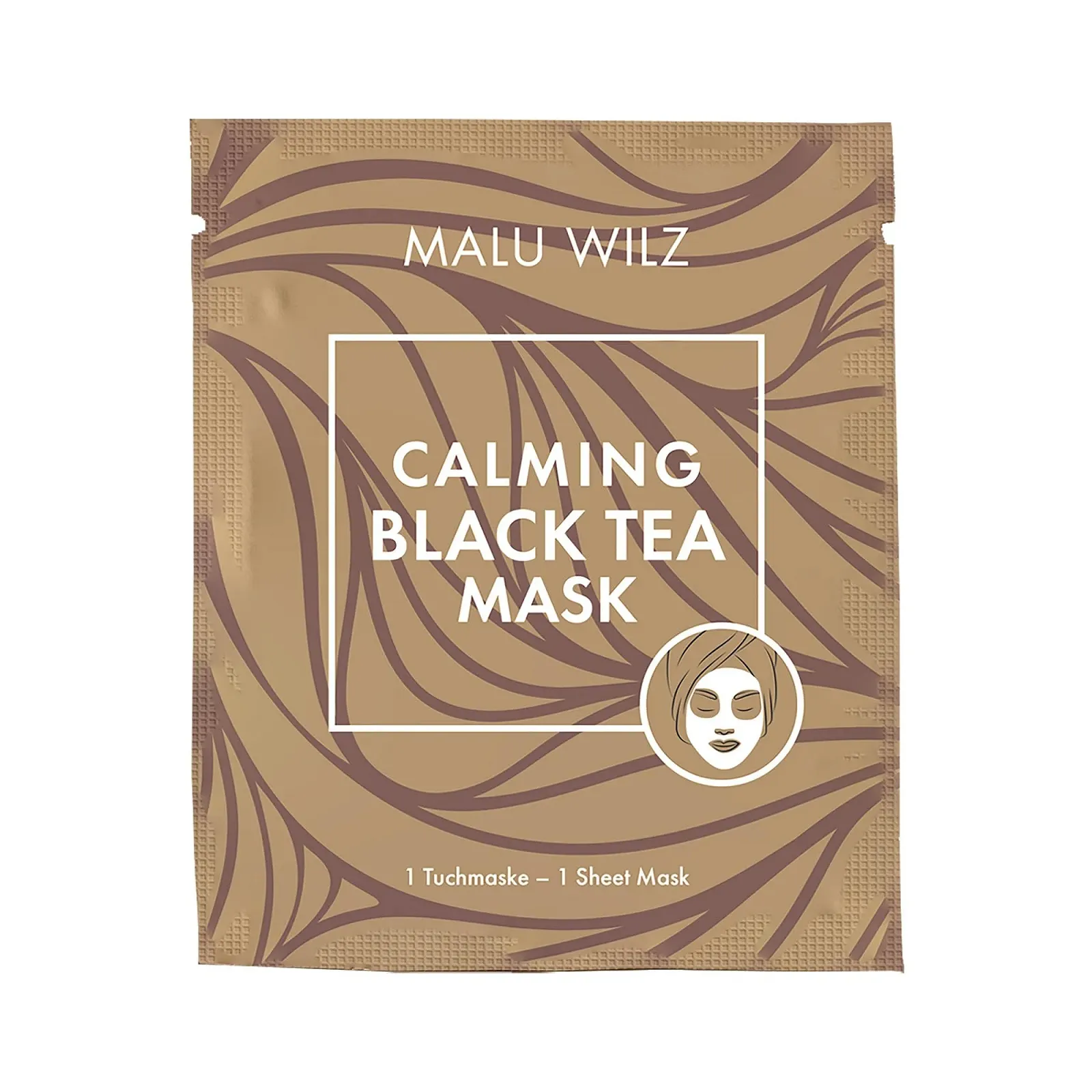 Маска для обличчя Malu Wilz Calming Black Tea, заспокійлива та зволожуюча, фото №1