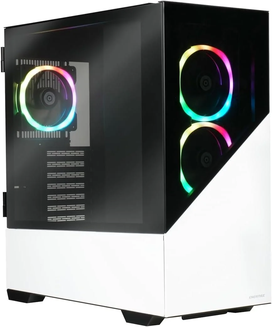 Игровой корпус для ПК Enermax ENERMAXK8 / ARGB / Черно-белый, фото №1
