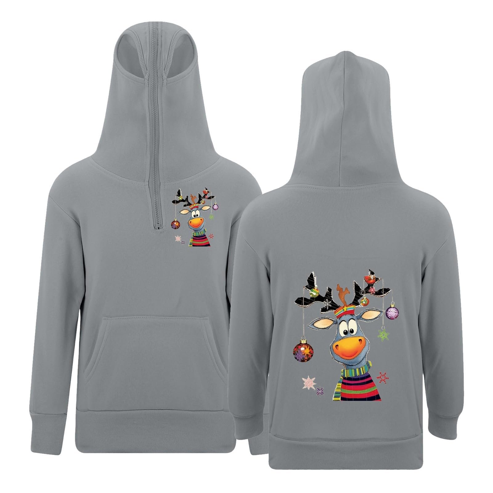 Толстовка для хлопчиків з принтом на блискавці з люверсами Generisch для зимового відпочинку, фото №2