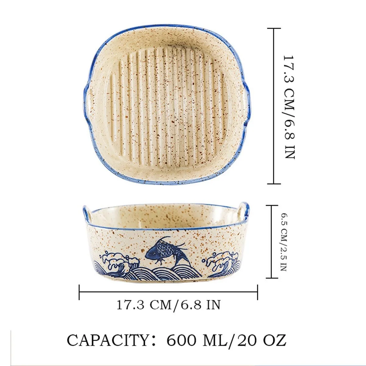 Форма для запекания Small Ceramic Square Square A 17 см Квадратная, фото №2 Форма для запекания Small Ceramic Square Square A 17 см Квадратная, фото №2