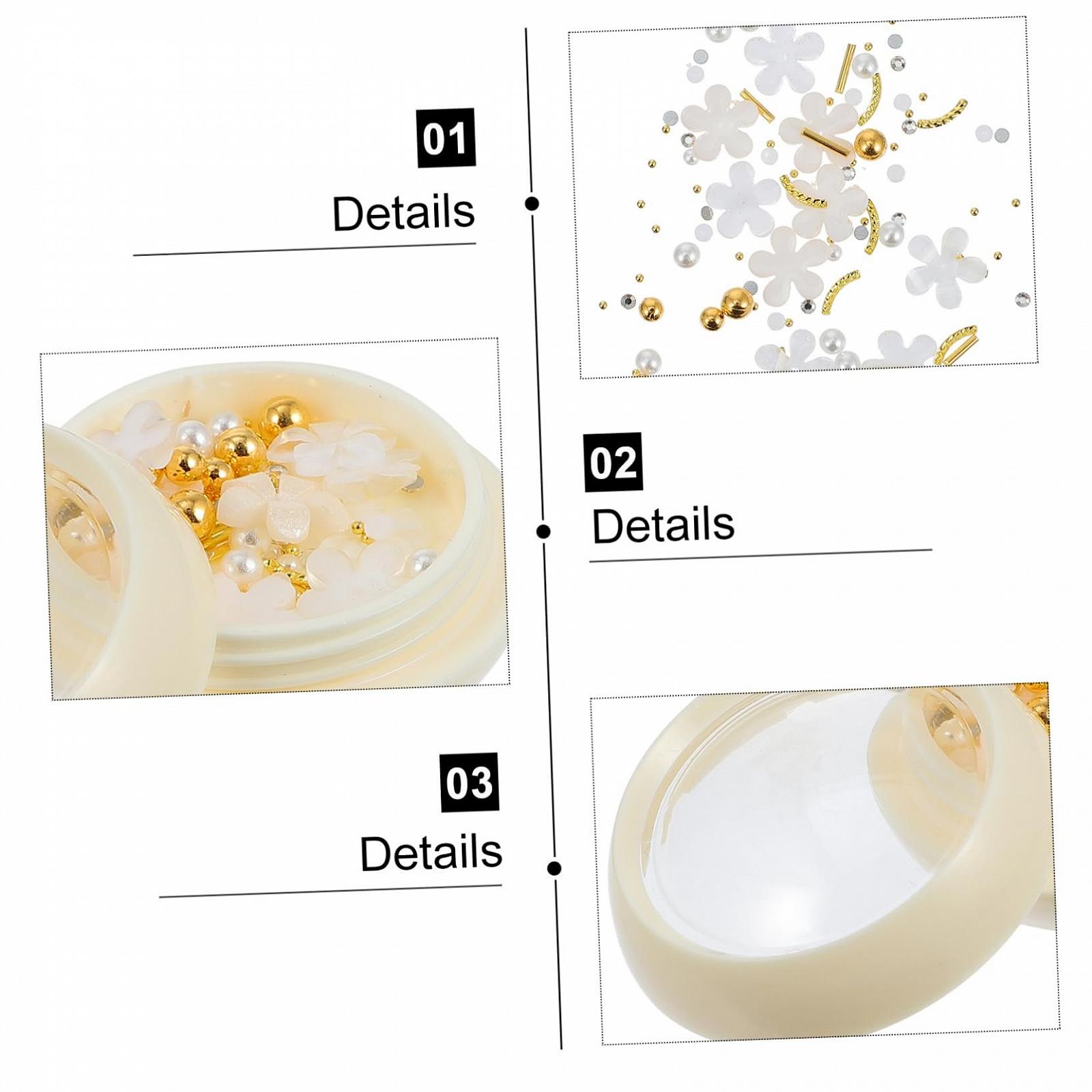 Аксесуари для дизайну нігтів 3D Набір намистин для нігтів 6 коробок, фото №6