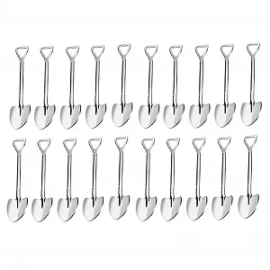 Ложка-лопатка из нержавеющей стали, набор 20 штук, мини для кофе - Фото 1