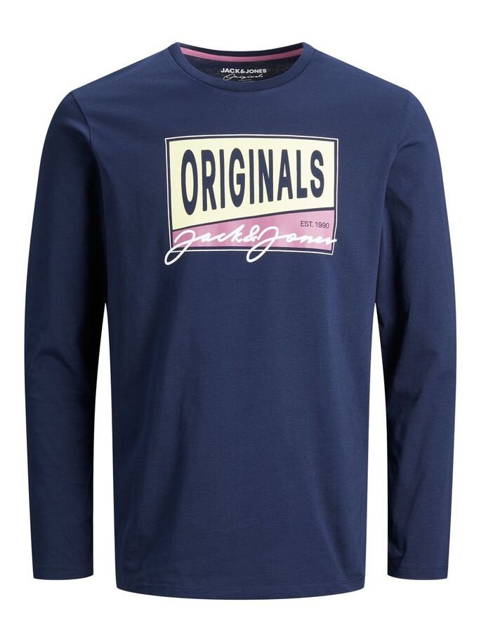 Футболка з довгими рукавами JORMASON TEE LS CREW NECK 12196647- Blazer-Fit: STANDARD Jack&Jones M, фото №5