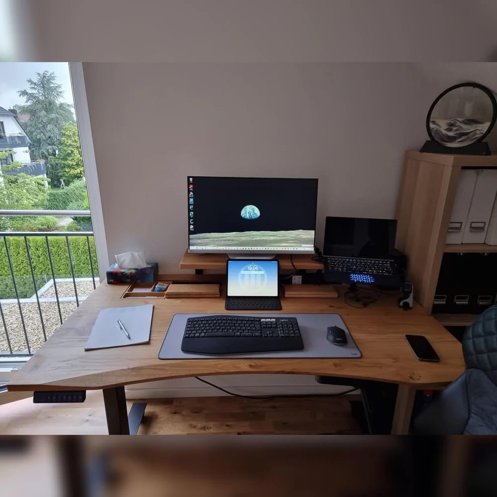 Подставка для ноутбука ErgoHide (дуб и белый), фото №2